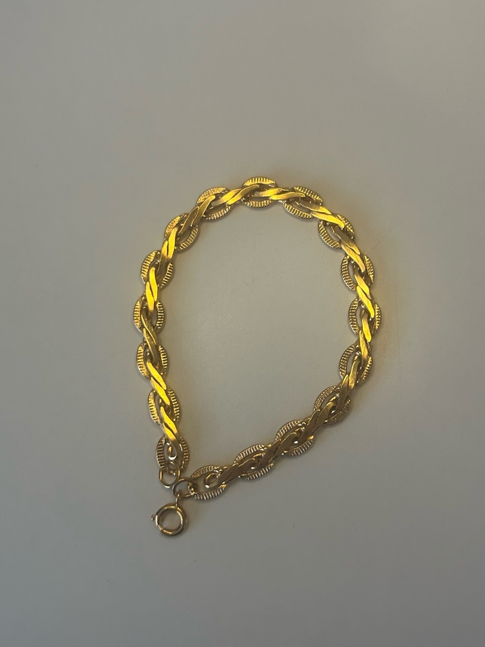 Gold-Tone Twisted Link Bracelet - Elegant Women’s Jewelry